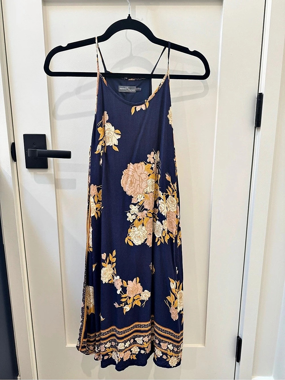 Market & Spruce Floral Maxi Dress in Blue & Yellow